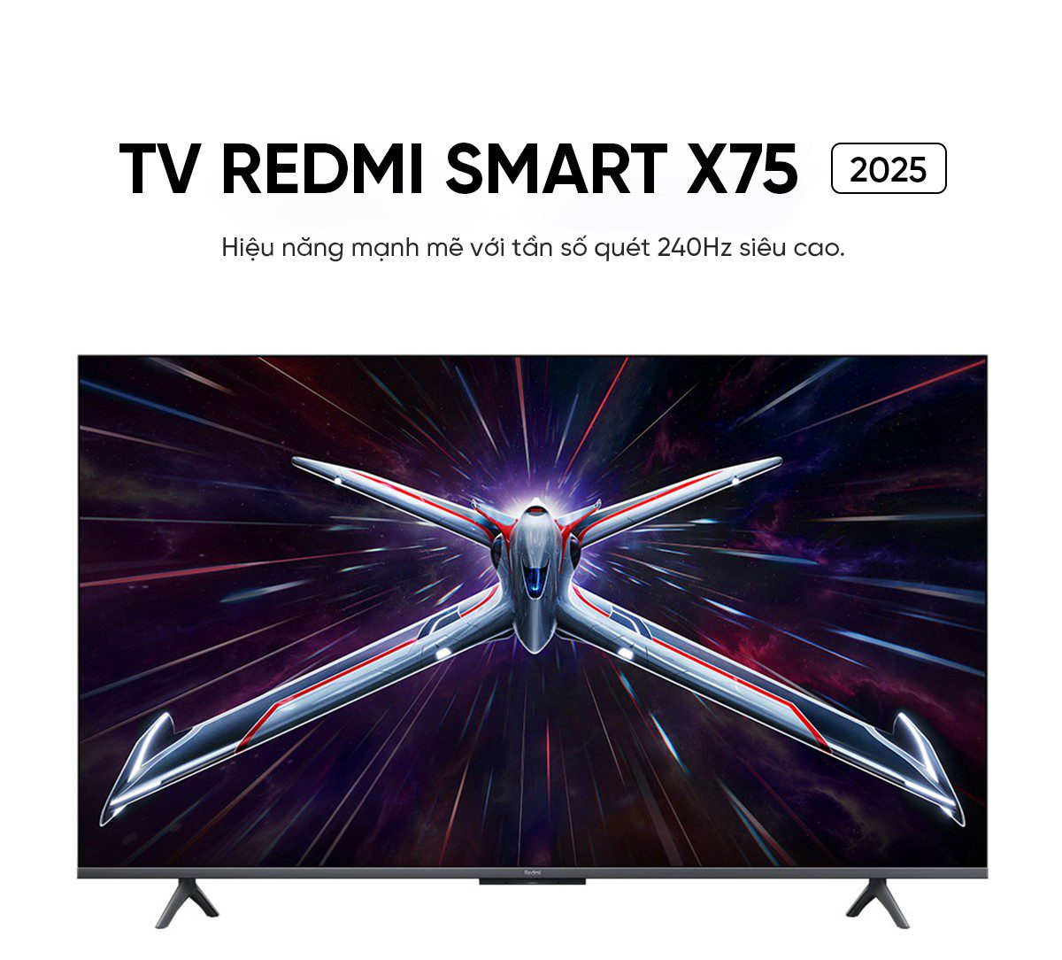 Tivi Xiaomi Redmi X 85 Inch 2025 Nội Địa – Tần Số Quét 240Hz -Ram 4GB/64GB - Điện Máy Plus