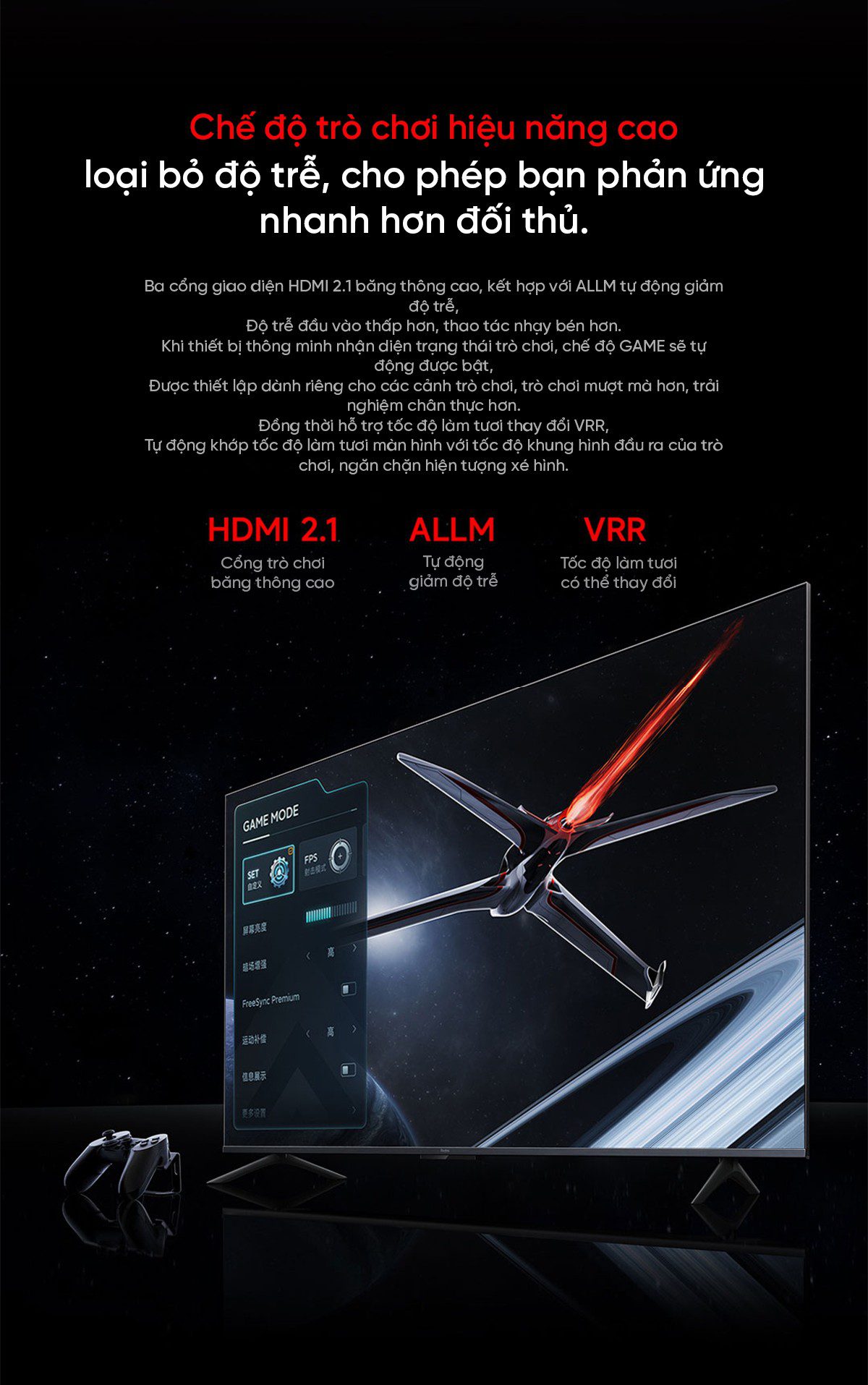 Tivi Xiaomi Redmi X 85 Inch 2025 Nội Địa – Tần Số Quét 240Hz -Ram 4GB/64GB - Điện Máy Plus