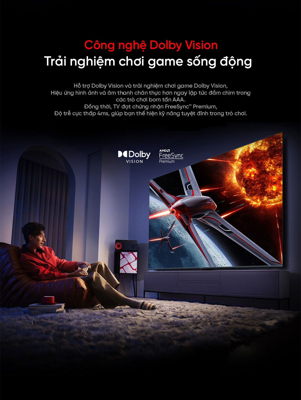 Tivi Xiaomi Redmi X 85 Inch 2025 Nội Địa – Tần Số Quét 240Hz -Ram 4GB/64GB - Điện Máy Plus