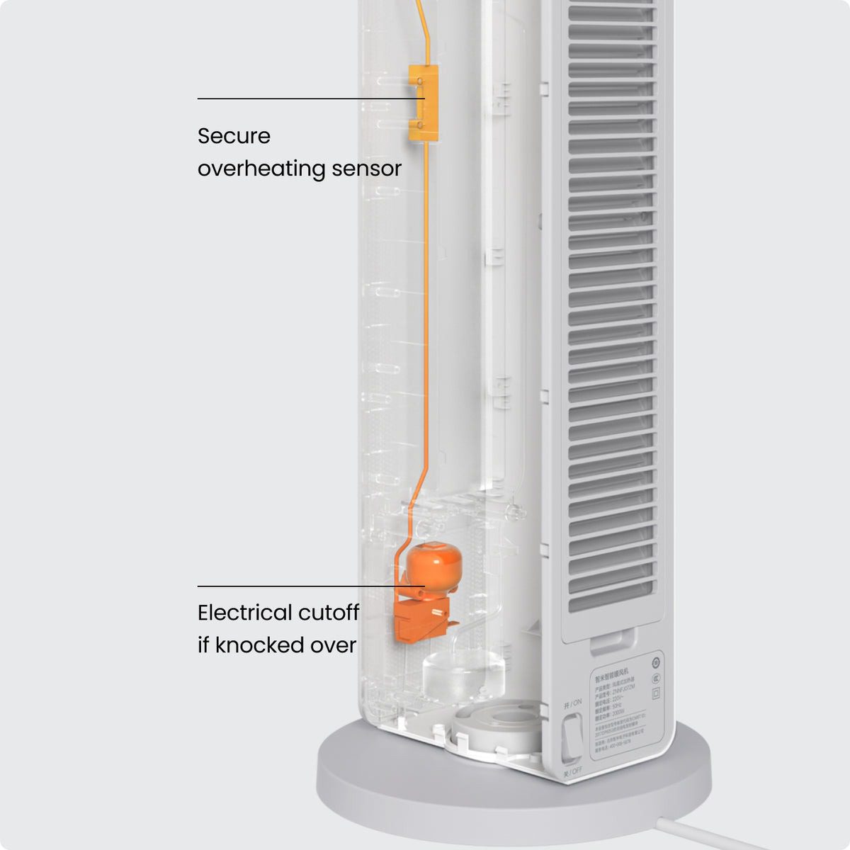 Quạt Sưởi Đứng Thông Minh Xiaomi Smartmi Heater ZNNFJ07ZM chính hãng Quạt Sưởi Đứng Thông Minh Xiaomi Smartmi Heater ZNNFJ07ZM - Điện Máy Plus