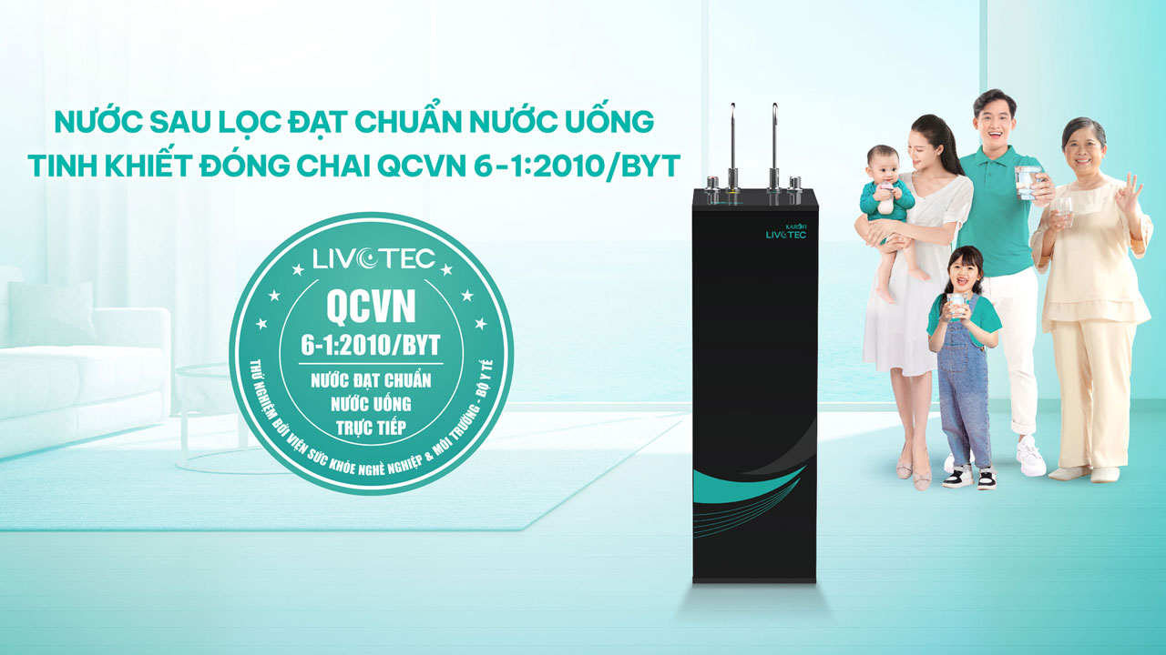 Máy lọc nước nóng nguội Karofi Livotec 615 – Mẫu mới 2025 - Điện Máy Plus