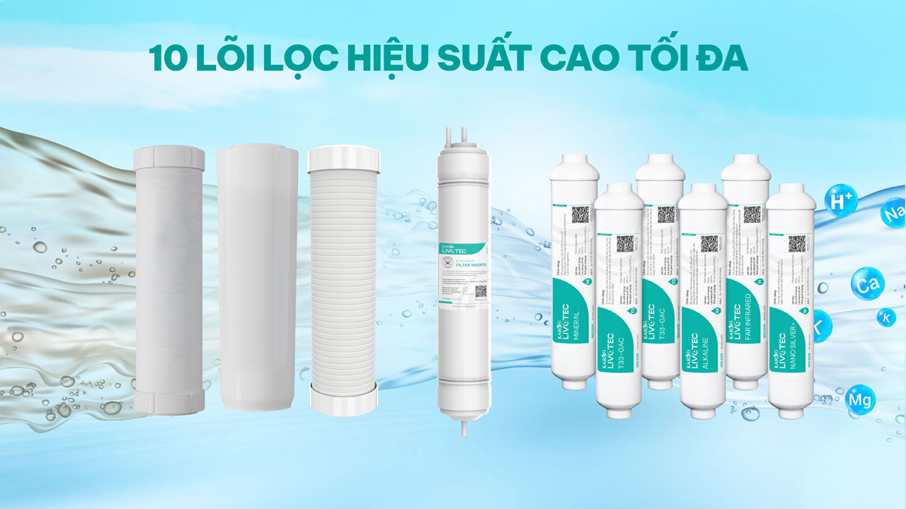 Máy lọc nước RO Karofi Livotec 216 – 10 lõi – chân quỳ chính hãng Máy lọc nước RO Karofi Livotec 216 – 10 lõi – chân quỳ - Điện Máy Plus