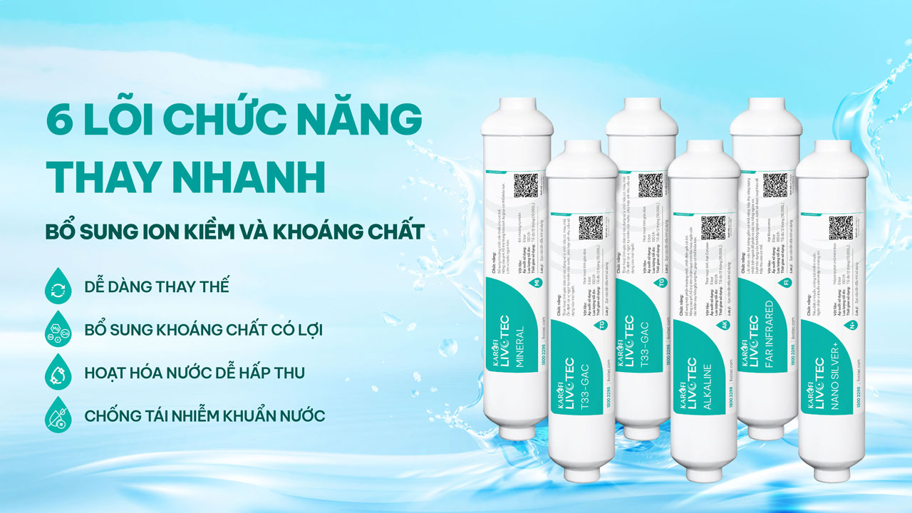 Máy lọc nước RO Karofi Livotec 216 – 10 lõi – chân quỳ chính hãng Máy lọc nước RO Karofi Livotec 216 – 10 lõi – chân quỳ - Điện Máy Plus