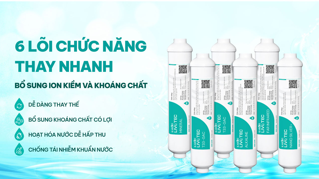 Máy lọc nước nóng lạnh Karofi Livotec 628 – MẪU MỚI 2025 chính hãng Máy lọc nước nóng lạnh Karofi Livotec 628 – MẪU MỚI 2025 - Điện Máy Plus