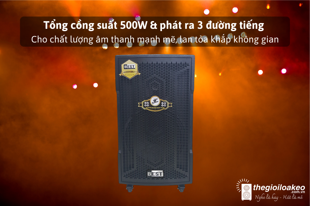 LOA KÉO KARAOKE DI ĐỘNG BEST 6800 PRO (NEW) - Điện Máy Plus