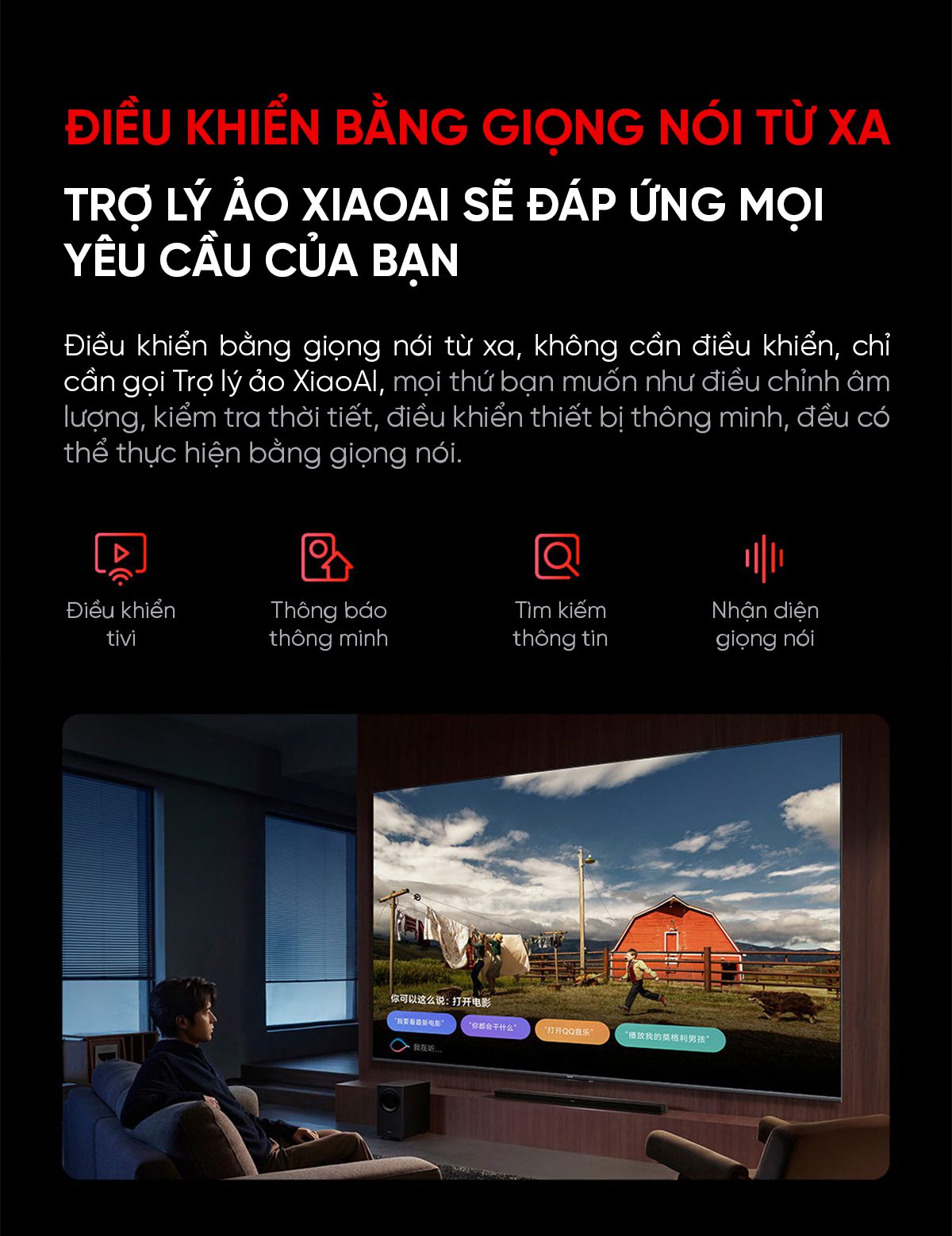 Tivi Xiaomi Redmi Max 85 Inch Nội Địa 2025 Ram3GB/64GB - Điện Máy Plus