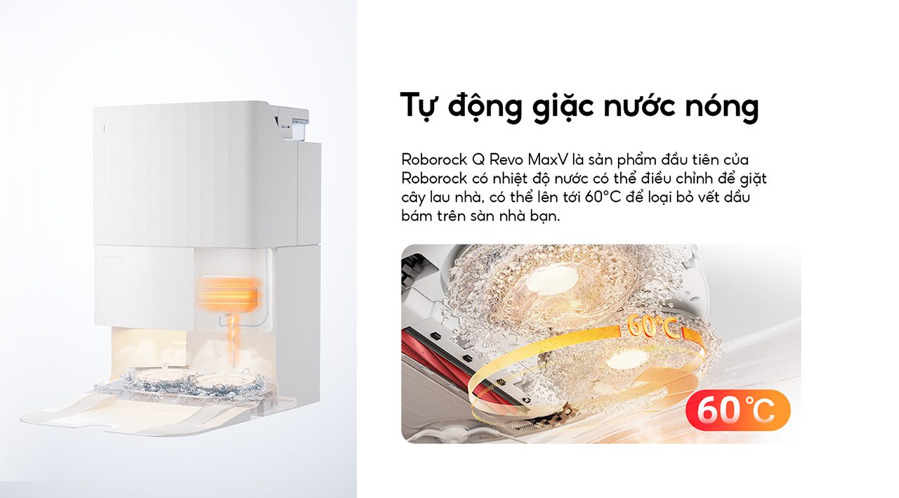Robot hút bụi Roborock Q Revo MaxV - Điện Máy Plus