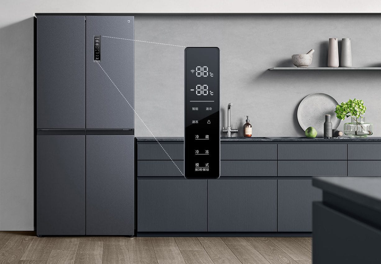 Tủ lạnh Xiaomi Mijia 520L, 4 cánh, ion khử khuẩn, cấp đông nhanh - Điện Máy Plus