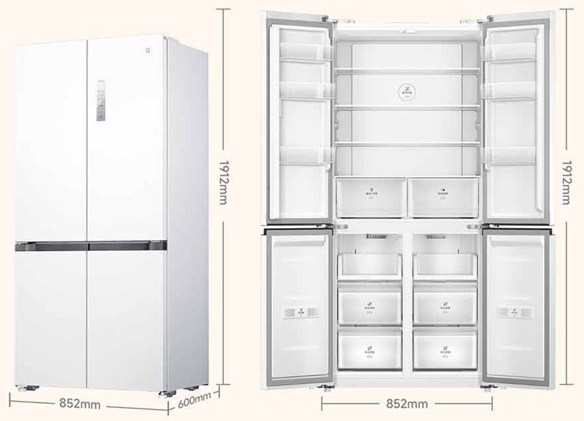Tủ lạnh Xiaomi Mijia 508L, 4 cửa, thiết kế siêu mỏng chính hãng Tủ lạnh Xiaomi Mijia 508L, 4 cửa, thiết kế siêu mỏng - Điện Máy Plus