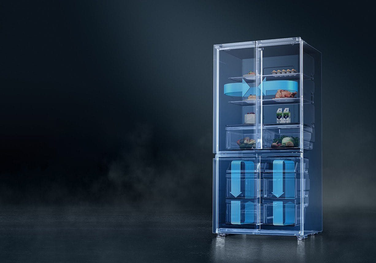 Tủ lạnh Xiaomi Mijia 606L, 4 cánh, ion khử khuẩn, cấp đông nhanh - Điện Máy Plus