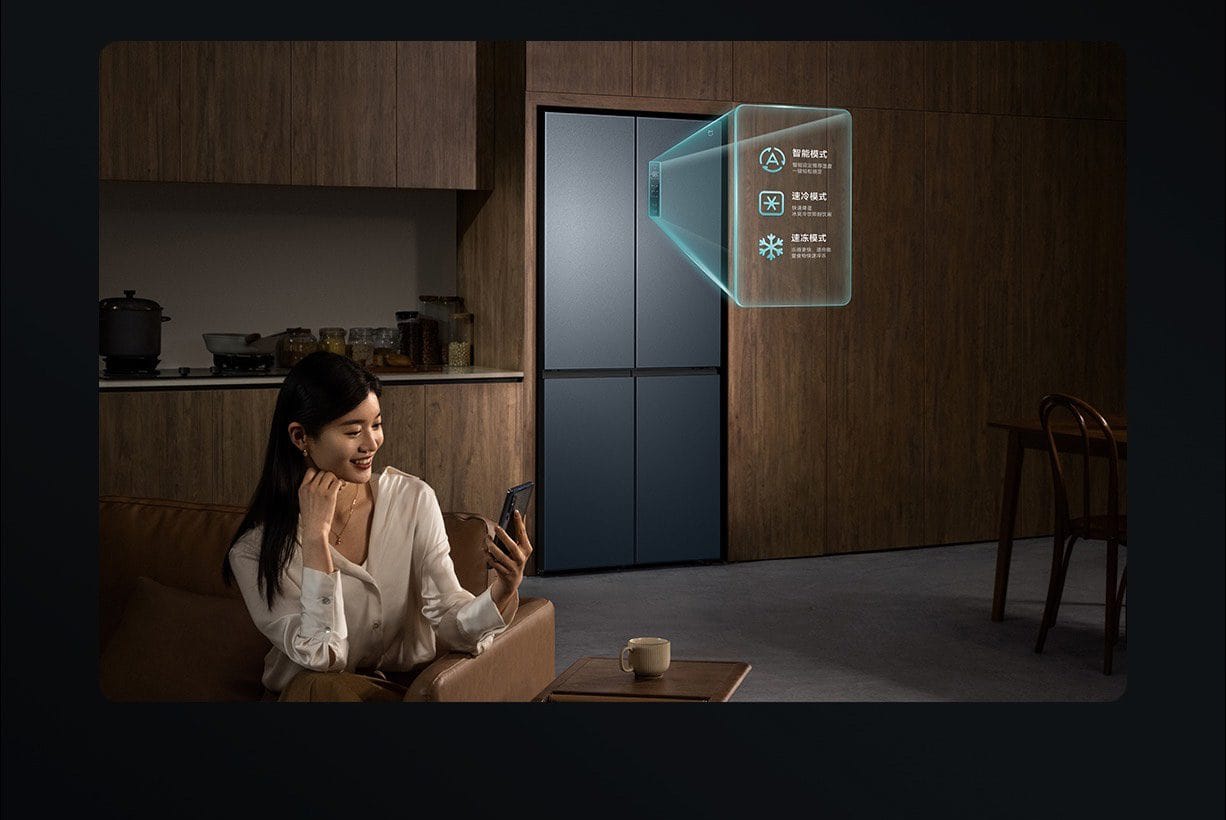 Tủ lạnh Xiaomi Mijia 606L, 4 cánh, ion khử khuẩn, cấp đông nhanh - Điện Máy Plus