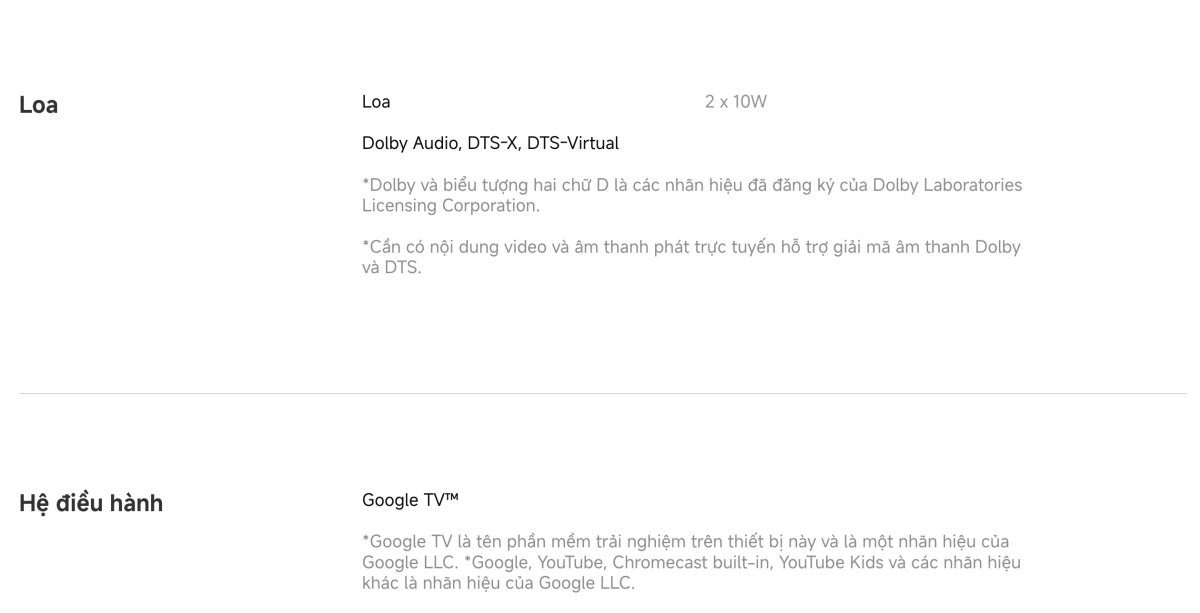 Tivi Xiaomi A 43 Inch – 2026 Bản Quốc Tế – 4K/60Hz – 2GB/8GB - Điện Máy Plus