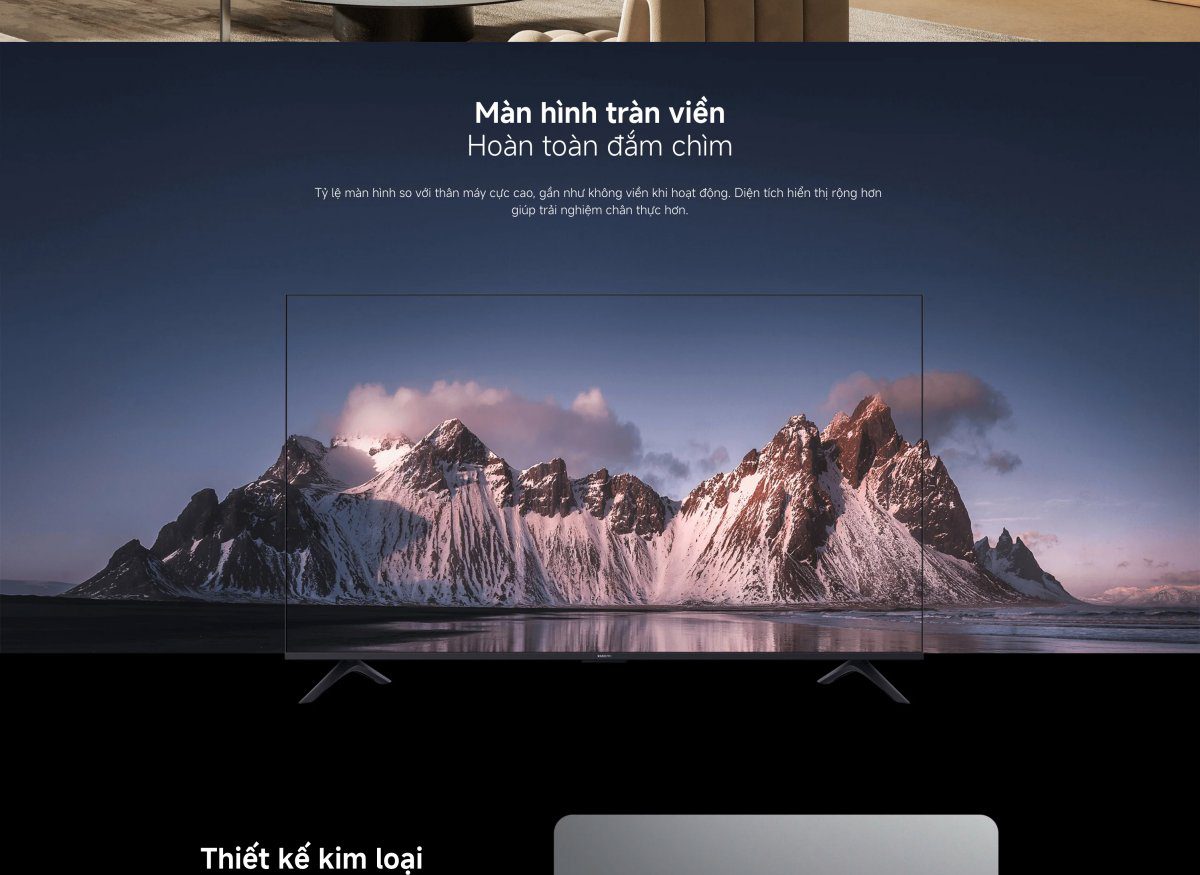 Tivi Xiaomi A 55 Inch – 2026 Bản Quốc Tế – 4K/60Hz – 2GB/8GB - Điện Máy Plus