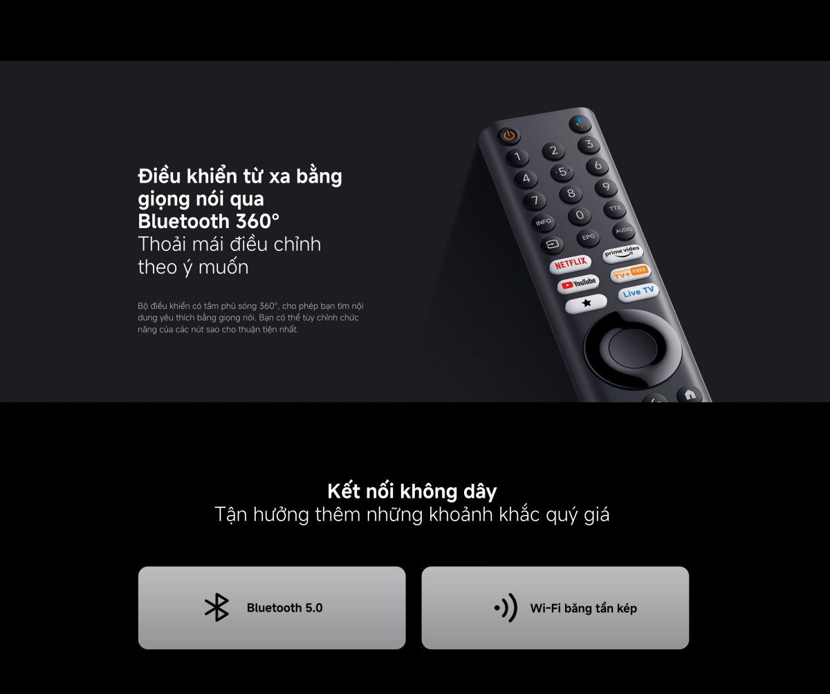 Tivi Xiaomi A 55 Inch – 2026 Bản Quốc Tế – 4K/60Hz – 2GB/8GB - Điện Máy Plus