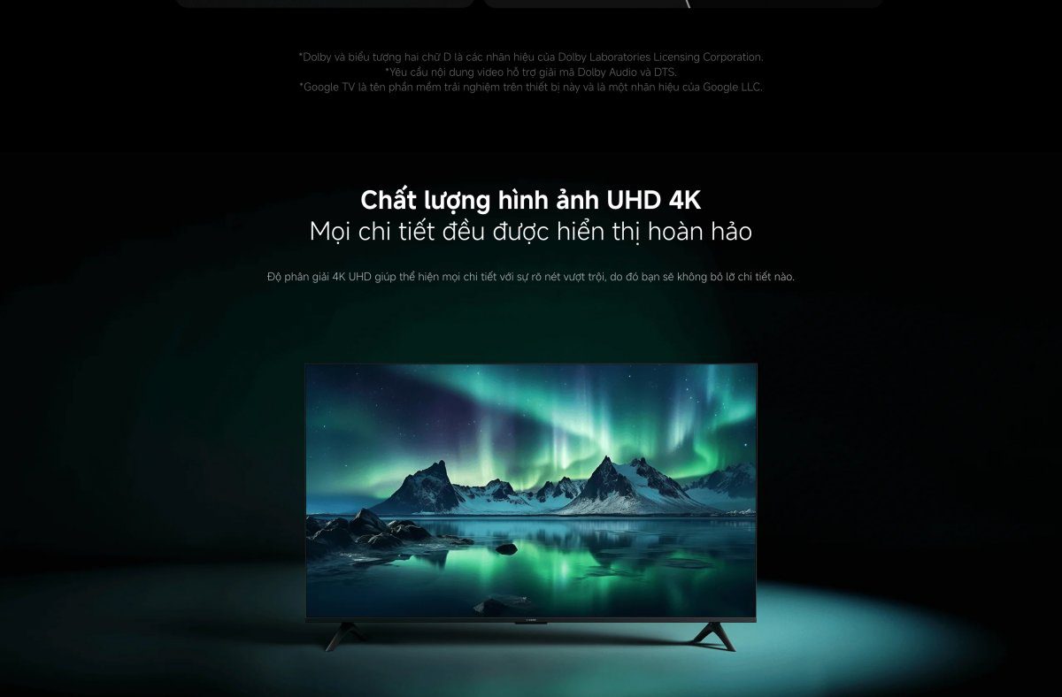 Tivi Xiaomi A 55 Inch – 2026 Bản Quốc Tế – 4K/60Hz – 2GB/8GB - Điện Máy Plus