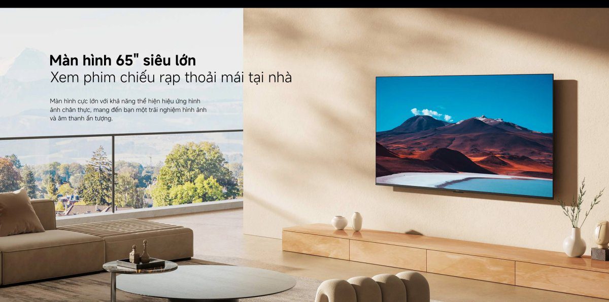 Tivi Xiaomi A 65 Inch – 2026 Bản Quốc Tế – 4K/60Hz – 2GB/8GB - Điện Máy Plus
