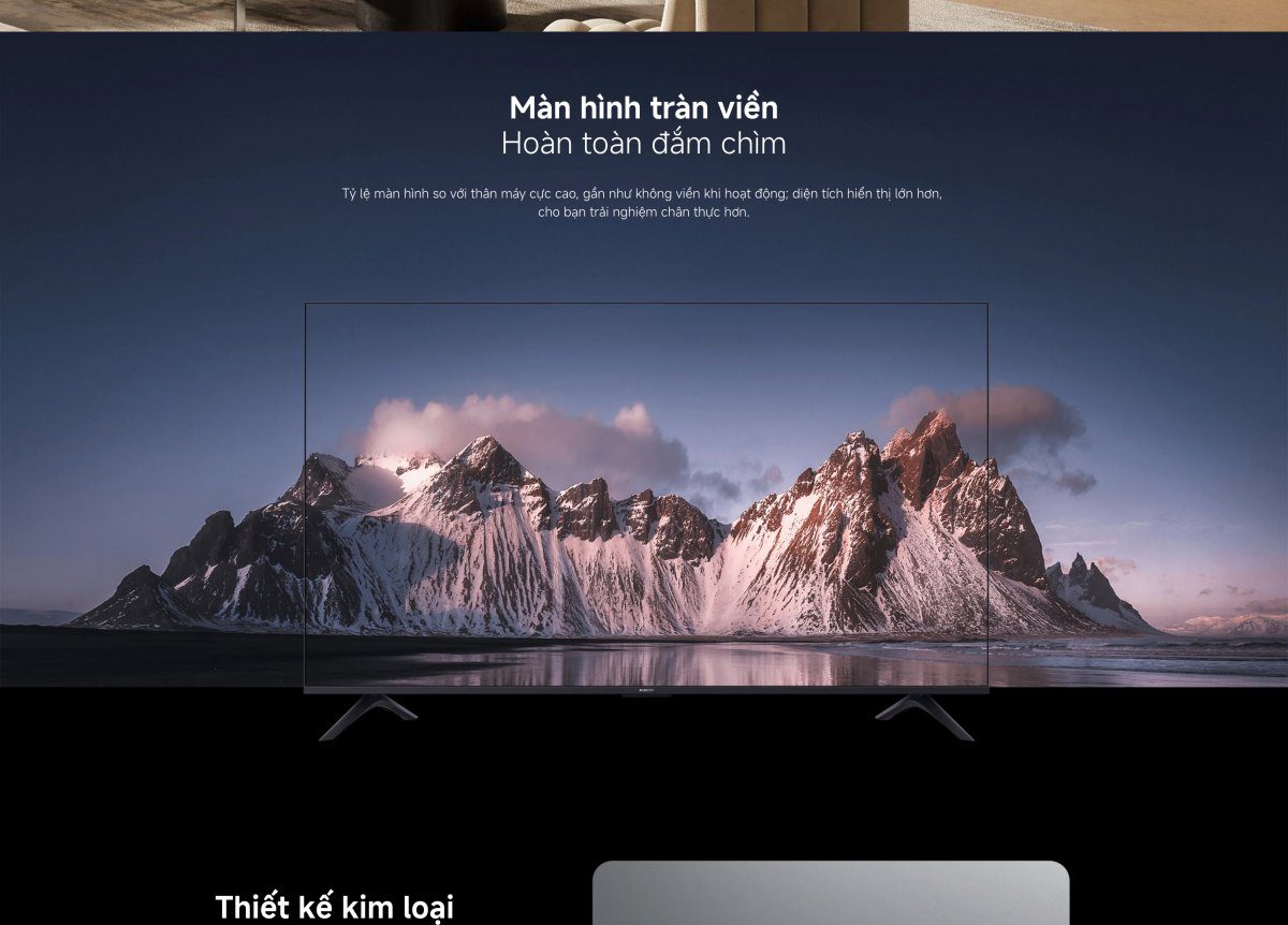 Tivi Xiaomi A 65 Inch – 2026 Bản Quốc Tế – 4K/60Hz – 2GB/8GB - Điện Máy Plus
