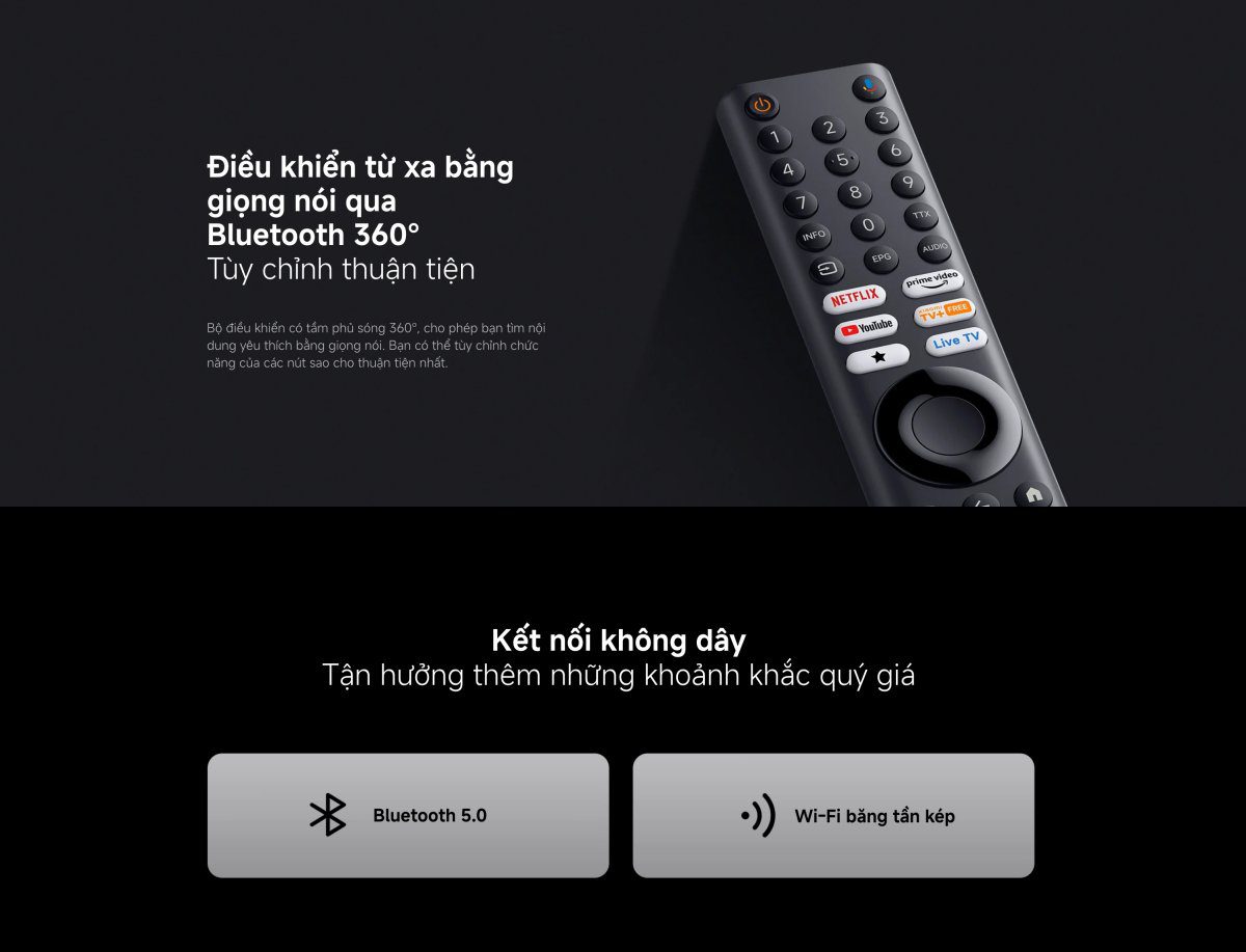 Tivi Xiaomi A 65 Inch – 2026 Bản Quốc Tế – 4K/60Hz – 2GB/8GB - Điện Máy Plus