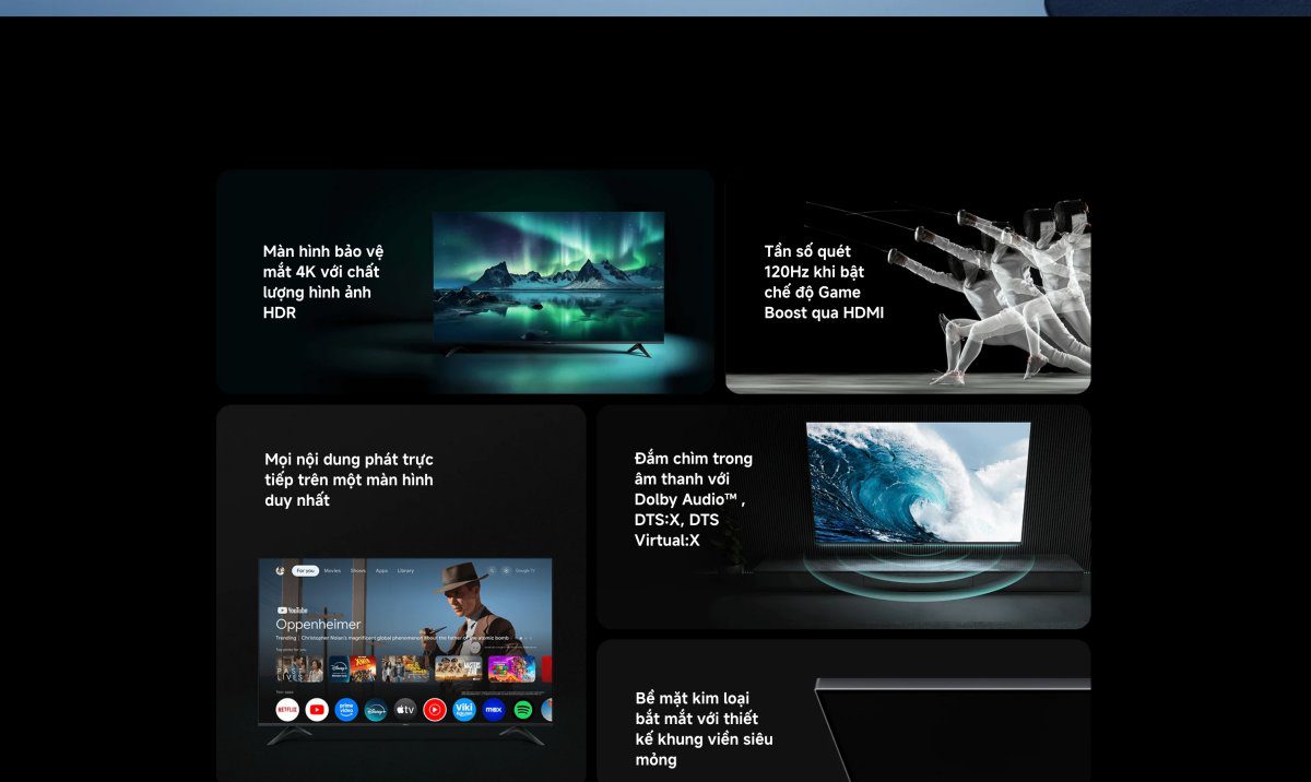 Tivi Xiaomi A 65 Inch – 2026 Bản Quốc Tế – 4K/60Hz – 2GB/8GB - Điện Máy Plus