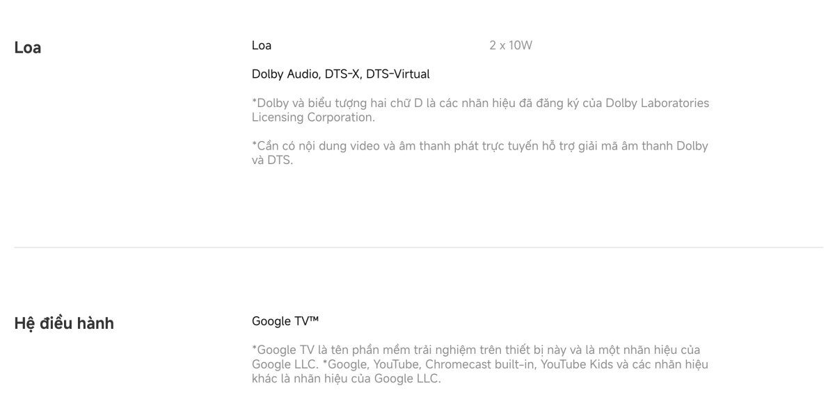 Tivi Xiaomi A 65 Inch – 2026 Bản Quốc Tế – 4K/60Hz – 2GB/8GB - Điện Máy Plus