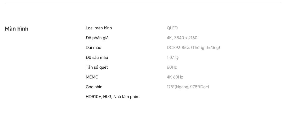 Tivi Xiaomi A Pro 43 Inch – 2026 Bản Quốc Tế – QLED 4K/60Hz – 2GB/8GB - Điện Máy Plus