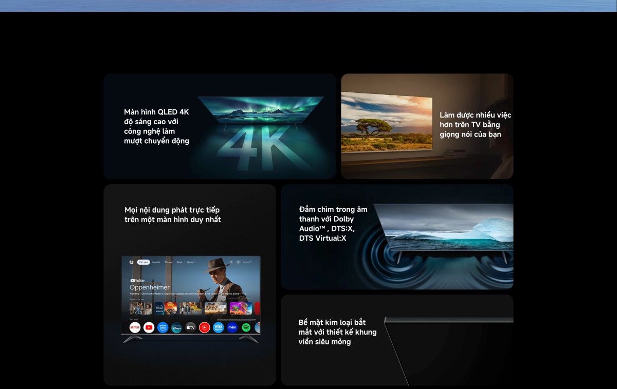 Tivi Xiaomi A Pro 43 Inch – 2026 Bản Quốc Tế – QLED 4K/60Hz – 2GB/8GB - Điện Máy Plus