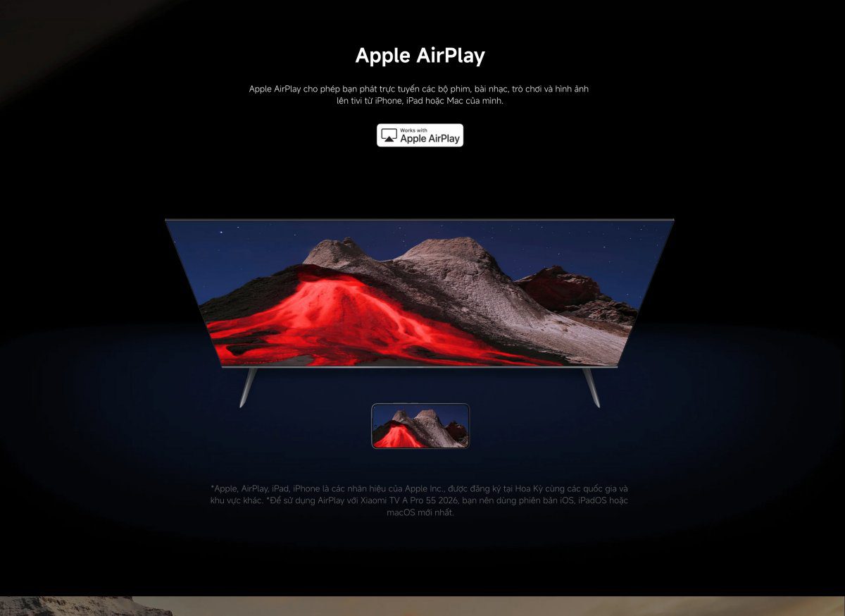 Tivi Xiaomi A Pro 55 Inch – 2026 Bản Quốc Tế – QLED 4K/60Hz – 2GB/8GB - Điện Máy Plus