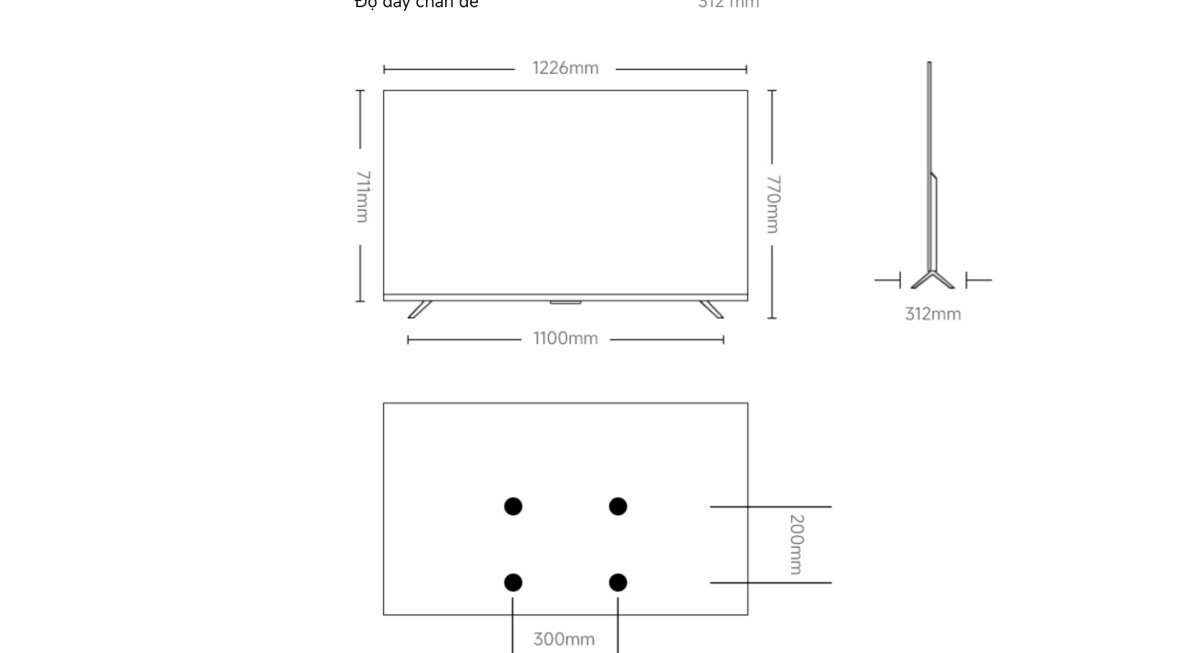 Tivi Xiaomi A Pro 55 Inch – 2026 Bản Quốc Tế – QLED 4K/60Hz – 2GB/8GB - Điện Máy Plus