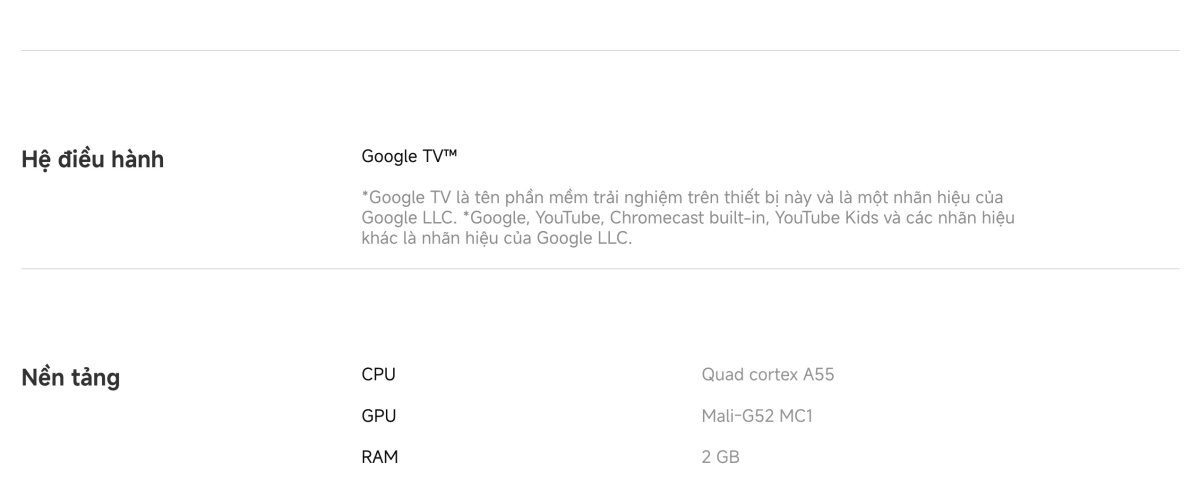 Tivi Xiaomi A Pro 65 Inch – 2026 Bản Quốc Tế – QLED 4K/60Hz – 2GB/8GB - Điện Máy Plus