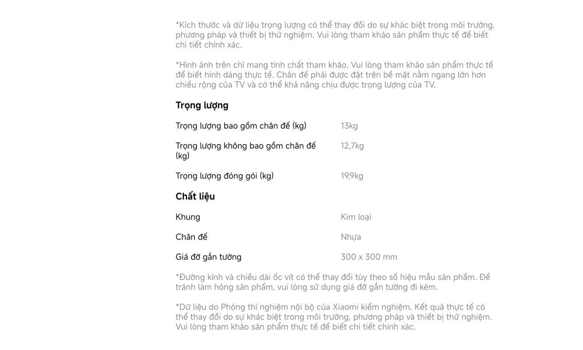 Tivi Xiaomi A Pro 65 Inch – 2026 Bản Quốc Tế – QLED 4K/60Hz – 2GB/8GB - Điện Máy Plus