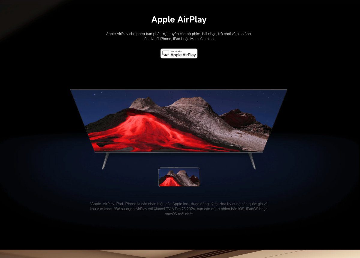 Tivi Xiaomi A Pro 75 Inch – 2026 Bản Quốc Tế – QLED 4K/60Hz – 2GB/8GB - Điện Máy Plus