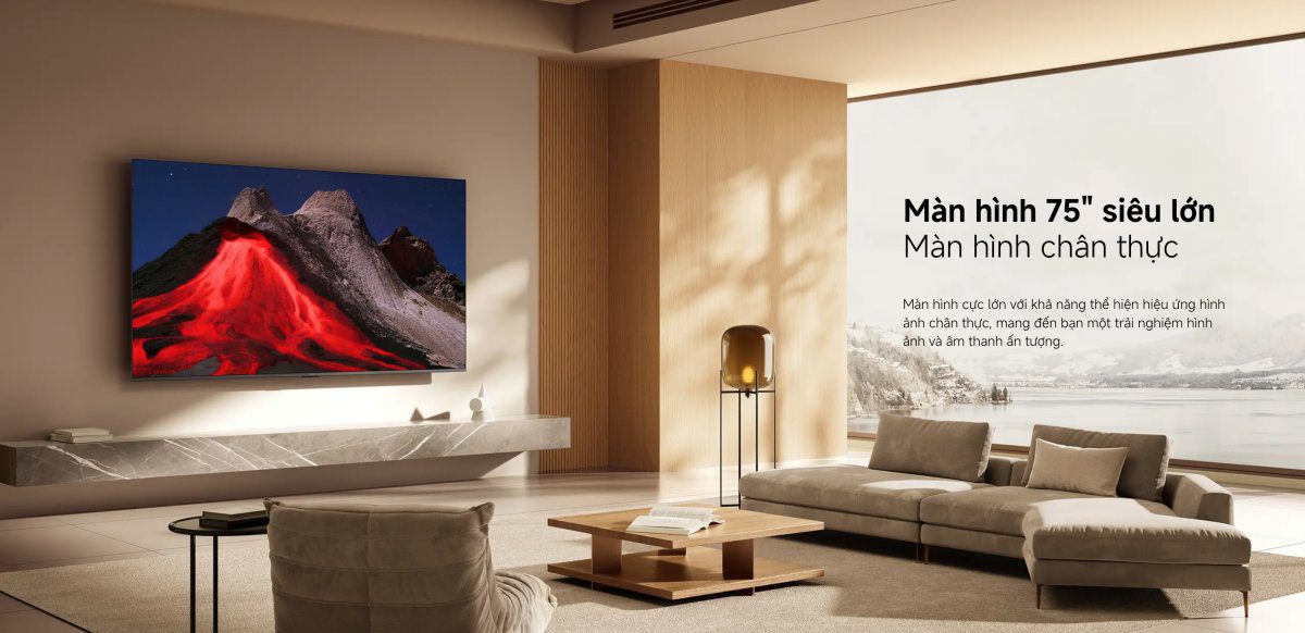 Tivi Xiaomi A Pro 75 Inch – 2026 Bản Quốc Tế – QLED 4K/60Hz – 2GB/8GB - Điện Máy Plus