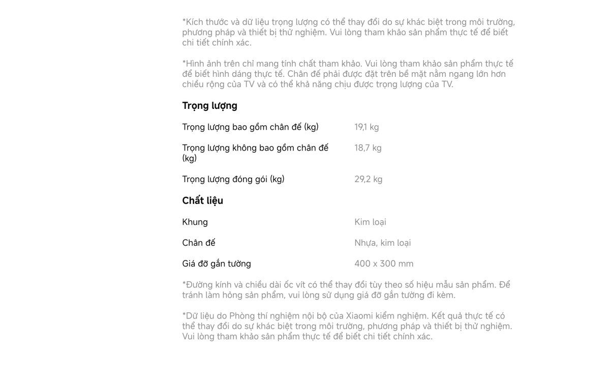 Tivi Xiaomi A Pro 75 Inch – 2026 Bản Quốc Tế – QLED 4K/60Hz – 2GB/8GB - Điện Máy Plus