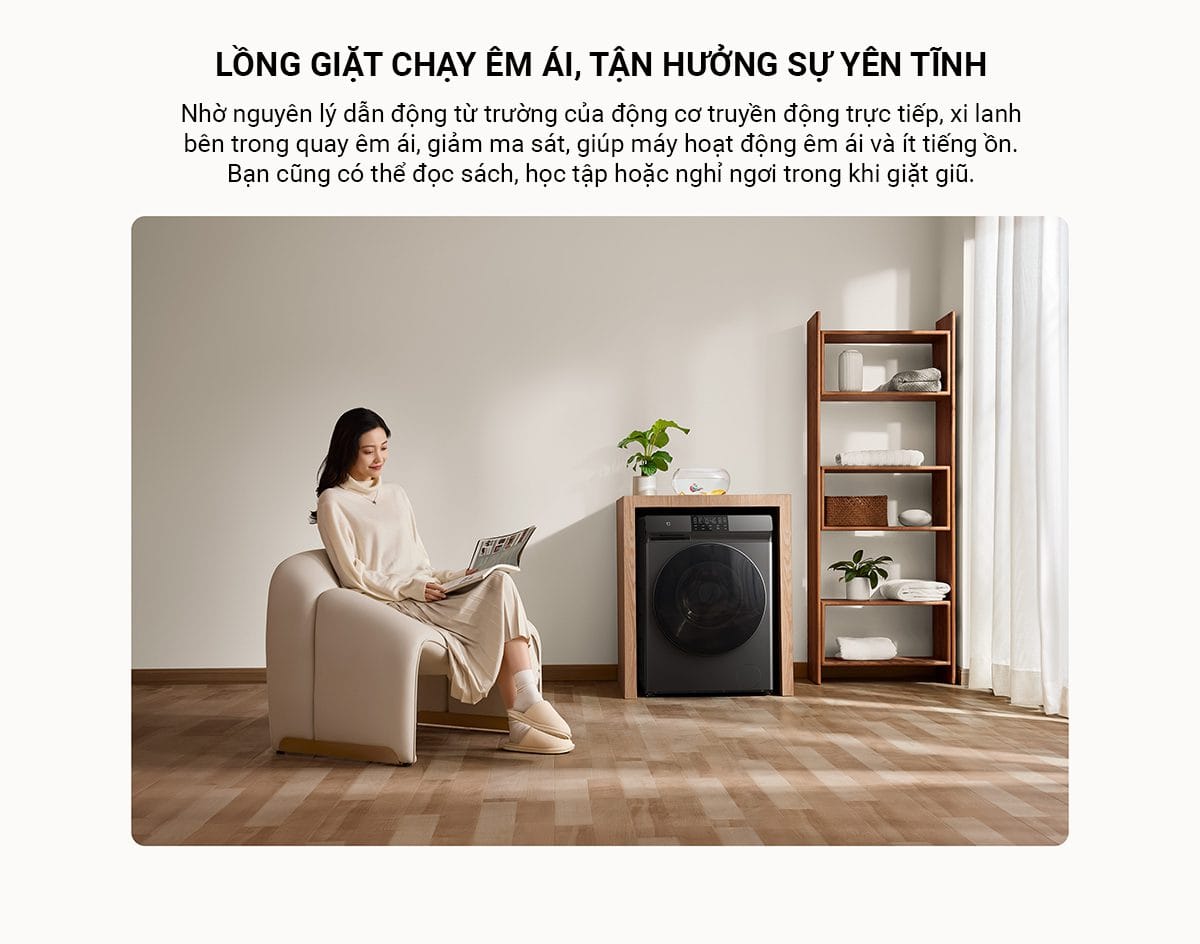 Máy giặt sấy Xiaomi Mijia MJ202, giặt 12kg, sấy 9kg - Điện Máy Plus