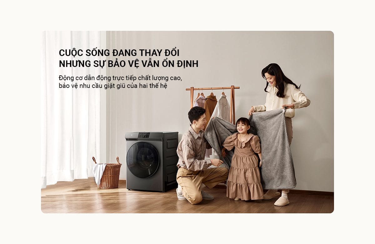 Máy giặt sấy Xiaomi Mijia MJ202, giặt 12kg, sấy 9kg - Điện Máy Plus