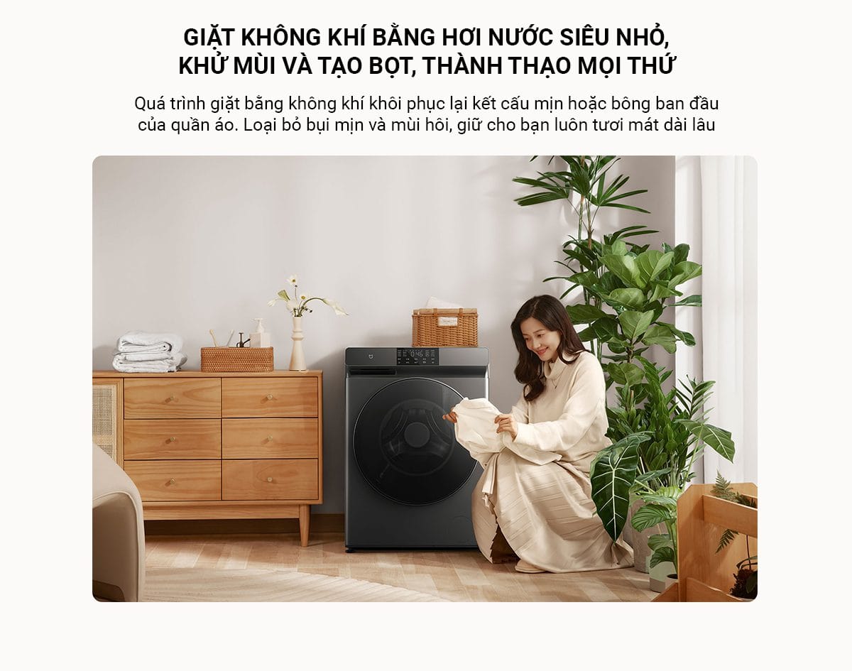 Máy giặt sấy Xiaomi Mijia MJ202, giặt 12kg, sấy 9kg - Điện Máy Plus