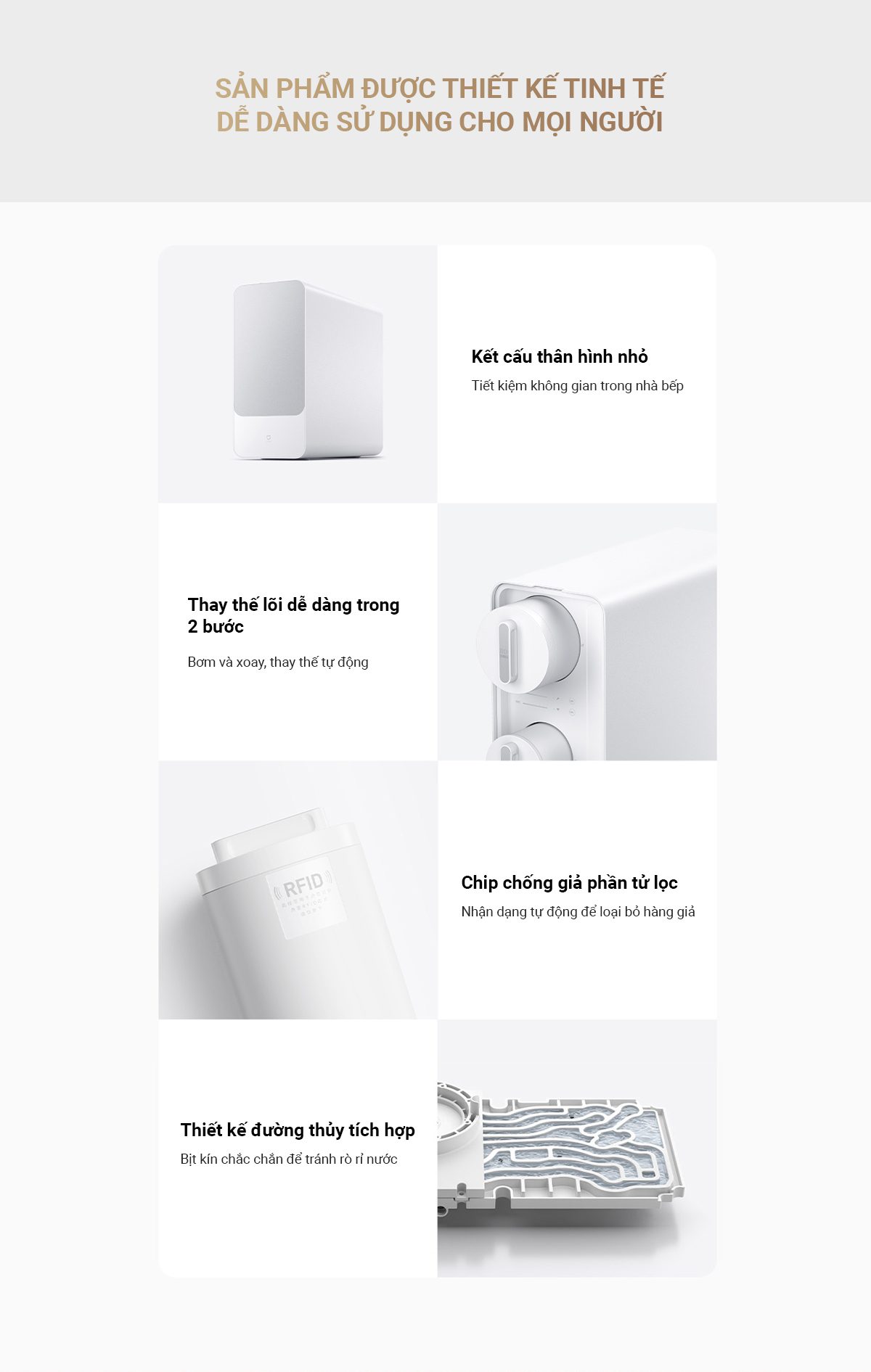 Máy lọc nước Xiaomi Q1000 - Điện Máy Plus