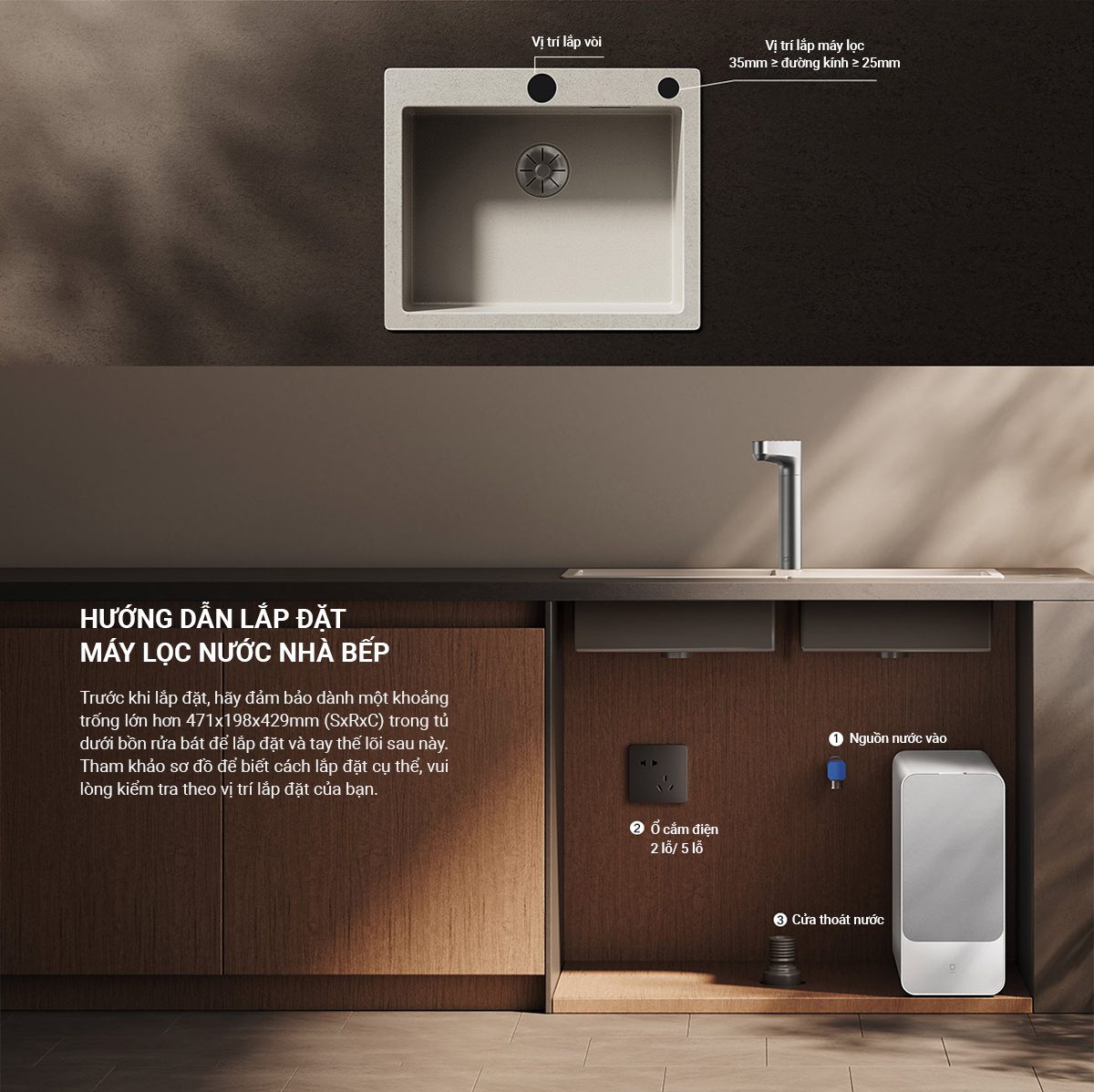 Máy lọc nước Xiaomi Q1000 - Điện Máy Plus