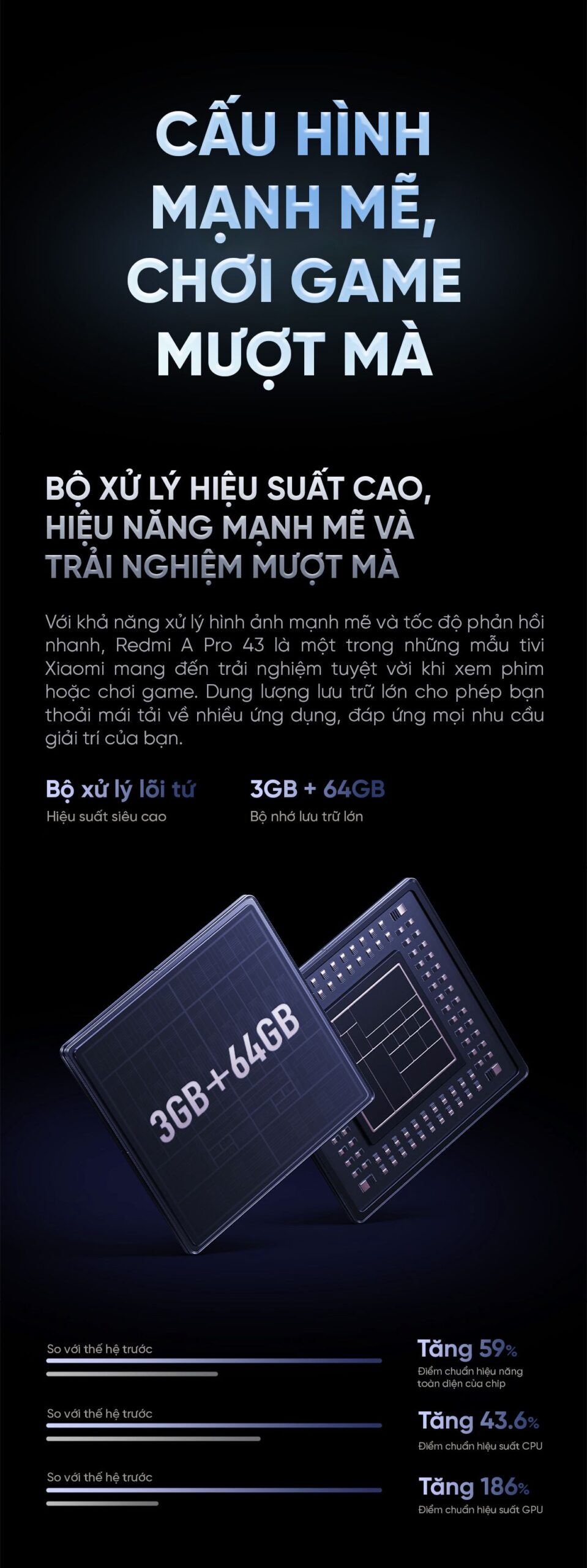 Tivi Xiaomi Redmi A Pro 43 Inch 2025 Ram 3/64GB Tiết Kiệm Điện - Điện Máy Plus