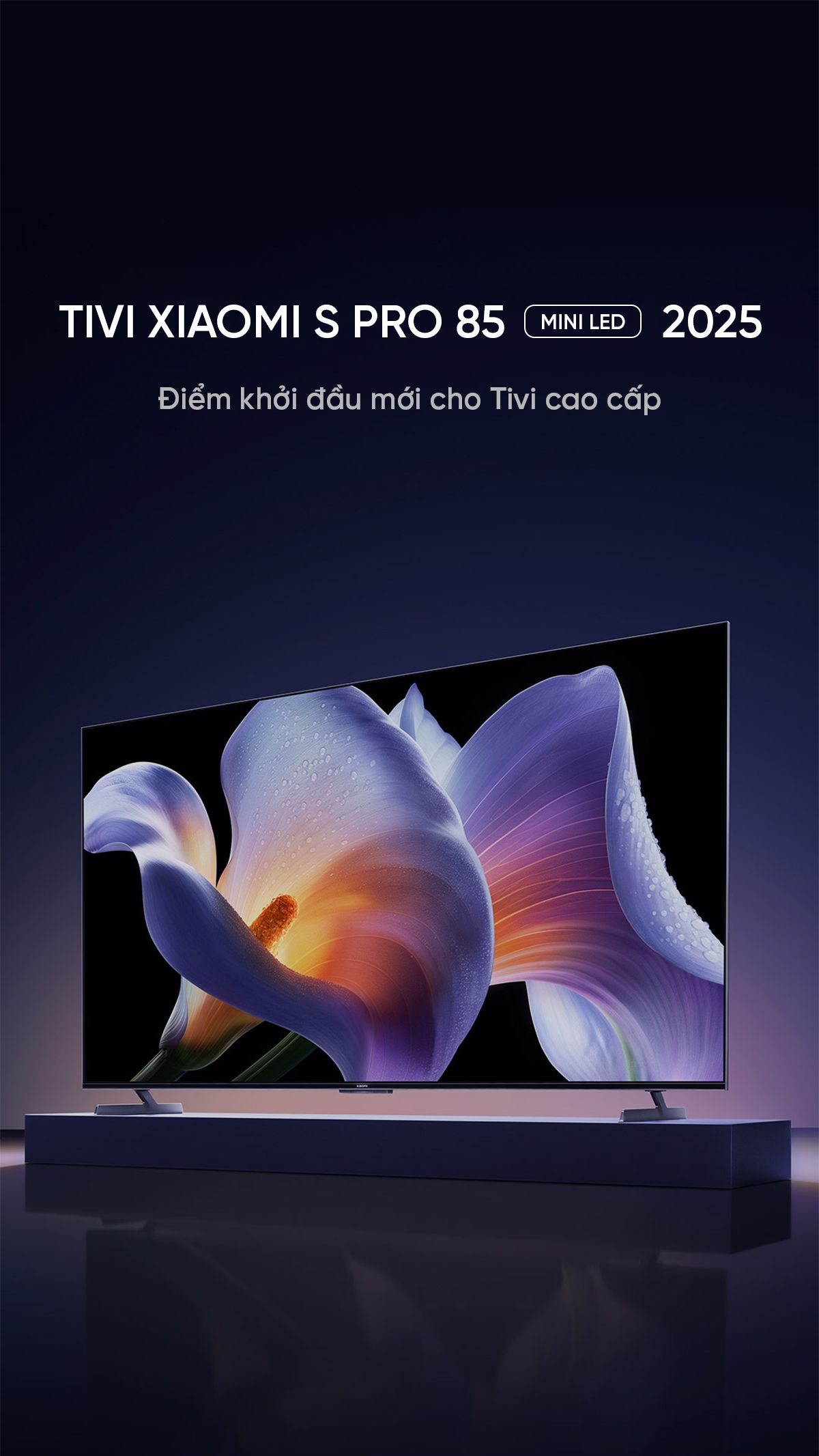 Tivi Xiaomi S Pro 85 Mini LED 85Inch 2025 Nội Địa – Tần Số quét 240Hz Ram 4/64GB - Điện Máy Plus