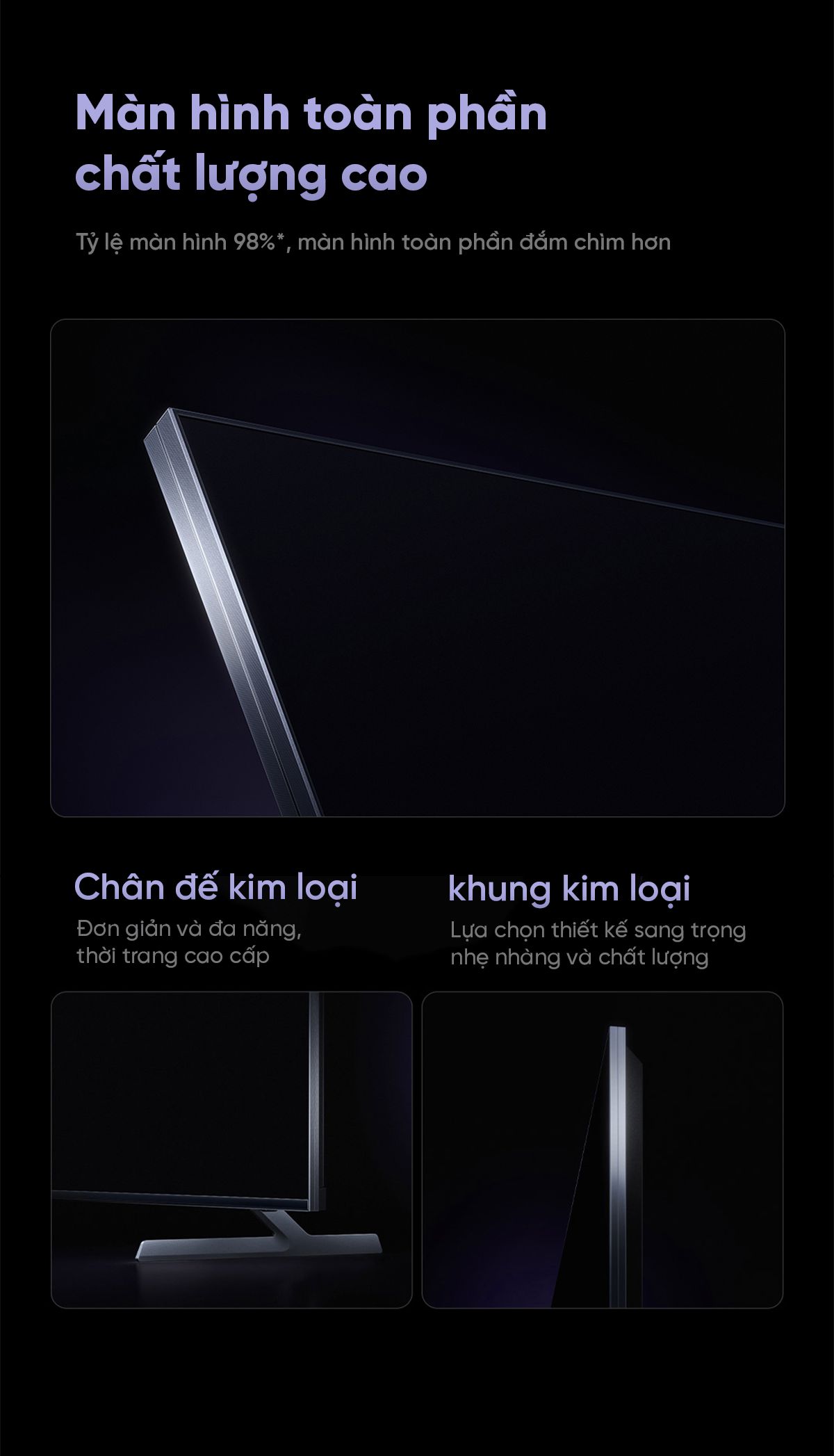 Tivi Xiaomi S Pro 85 Mini LED 85Inch 2025 Nội Địa – Tần Số quét 240Hz Ram 4/64GB - Điện Máy Plus