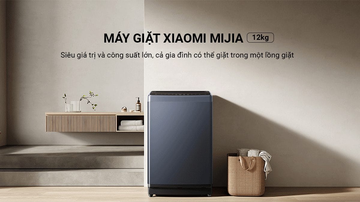 Máy giặt Xiaomi XQB120MJ301 cửa trên, giặt 12kg - Điện Máy Plus