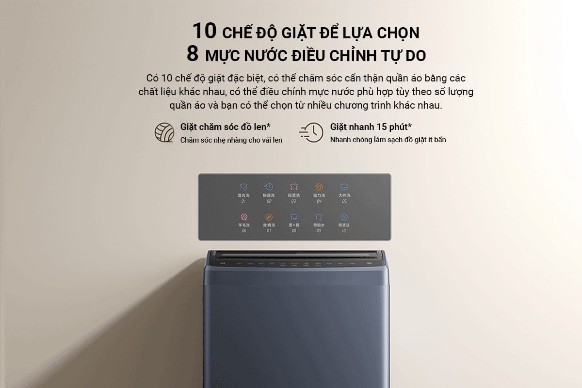 Máy giặt Xiaomi XQB120MJ301 cửa trên, giặt 12kg - Điện Máy Plus