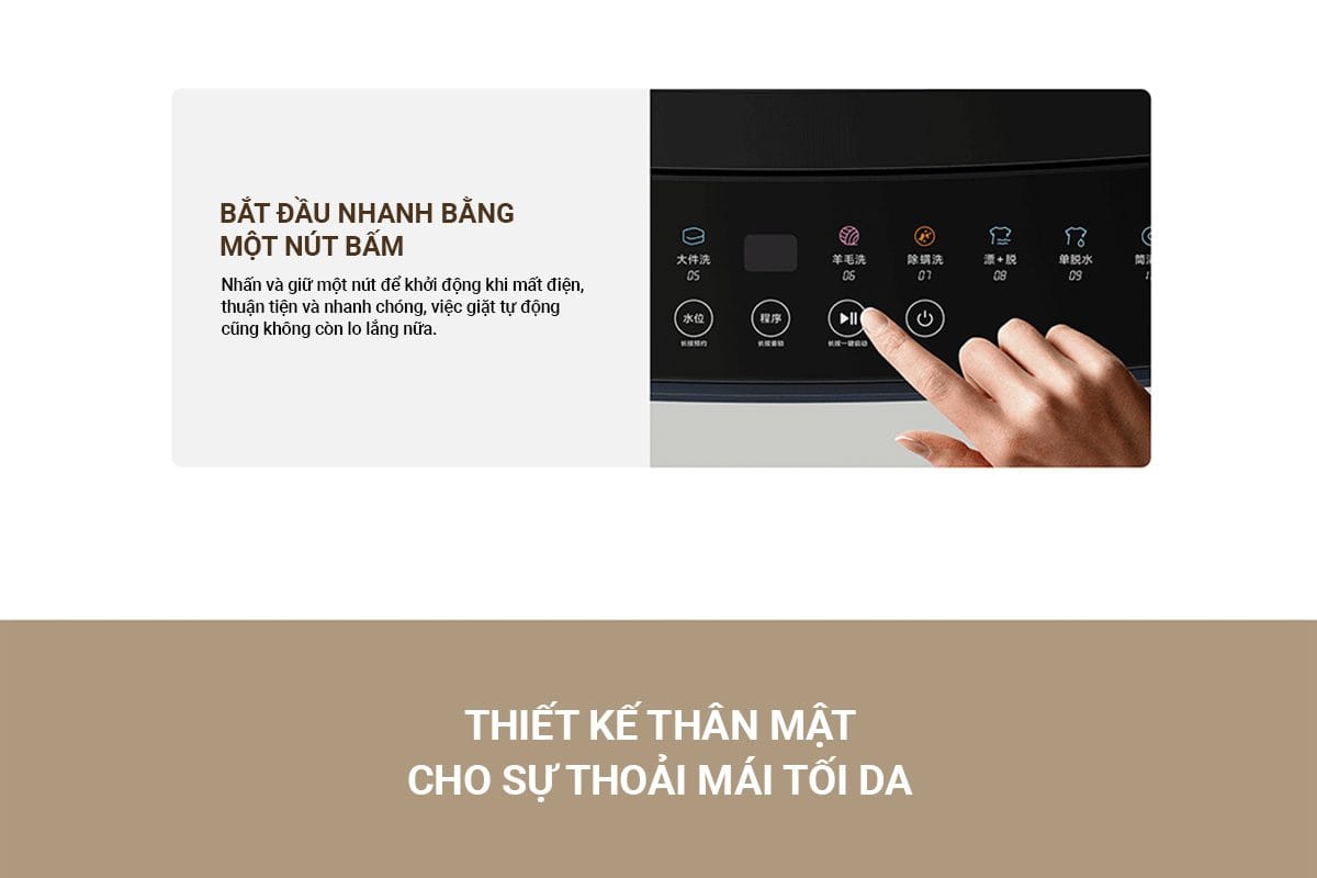 Máy giặt Xiaomi XQB120MJ301 cửa trên, giặt 12kg - Điện Máy Plus
