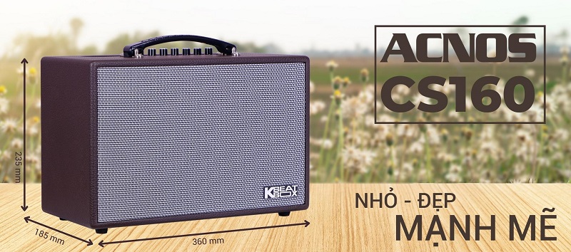 Loa Xách Tay Acnos CS160 (3 ĐT) - Điện Máy Plus