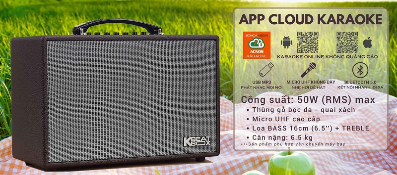 Loa Xách Tay Acnos CS160 (3 ĐT) - Điện Máy Plus