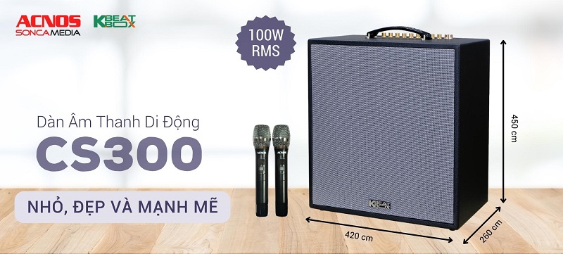 Loa Xách Tay ACNOS CS300-Bass 30 - Điện Máy Plus