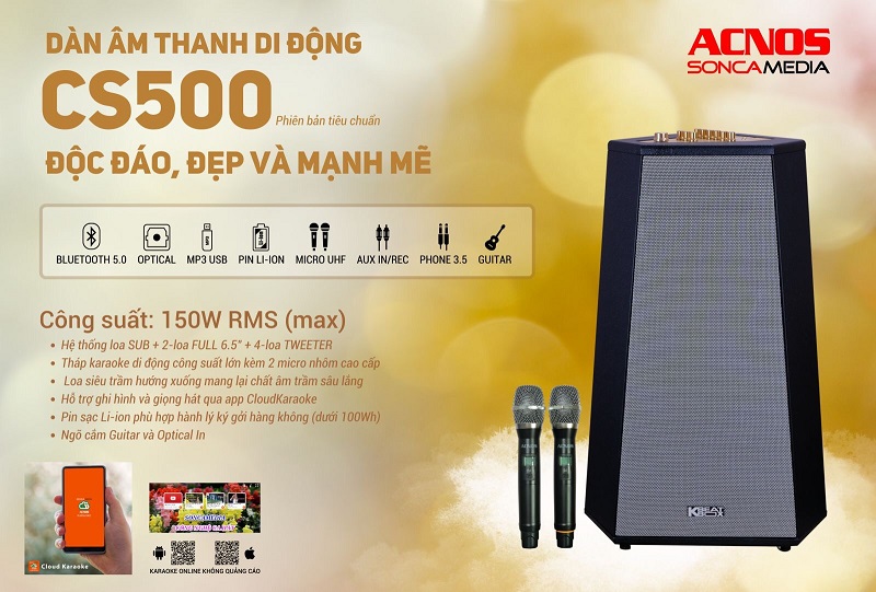 Loa tháp Acnos CS500 (6ĐT) - Điện Máy Plus