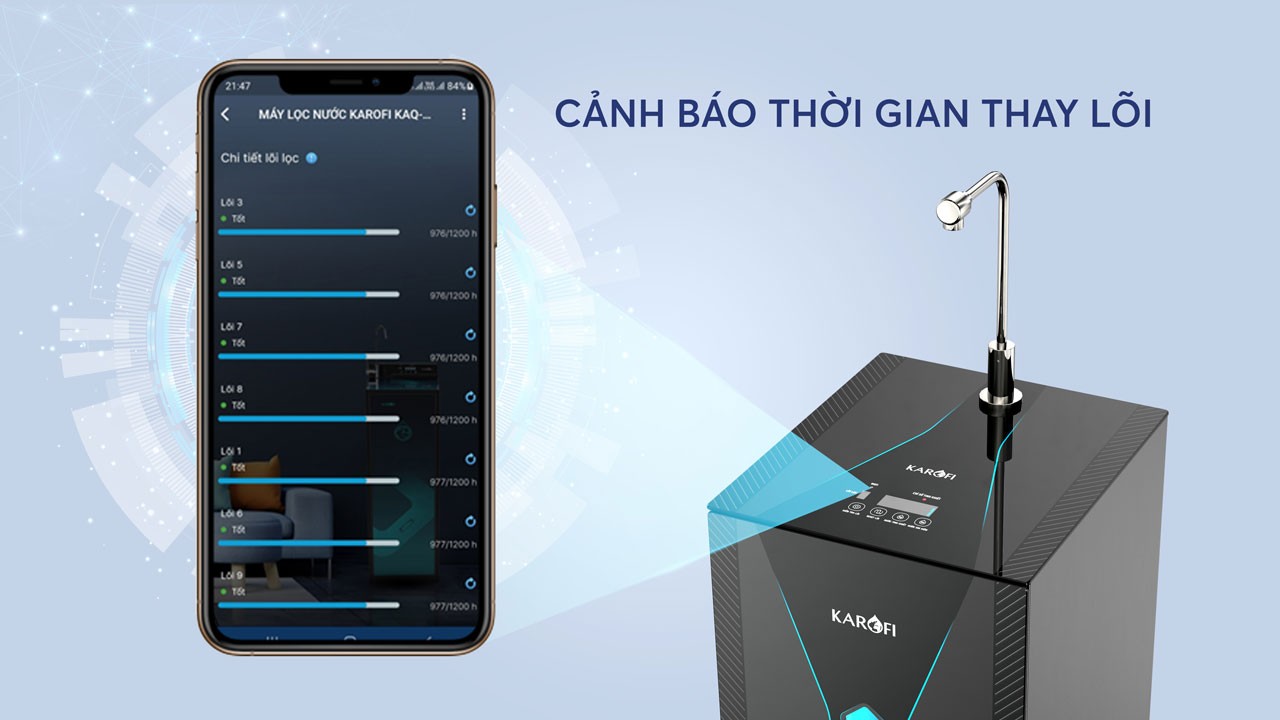 Máy lọc nước Hydro-ion kiềm Karofi KAE-S65 - Điện Máy Plus