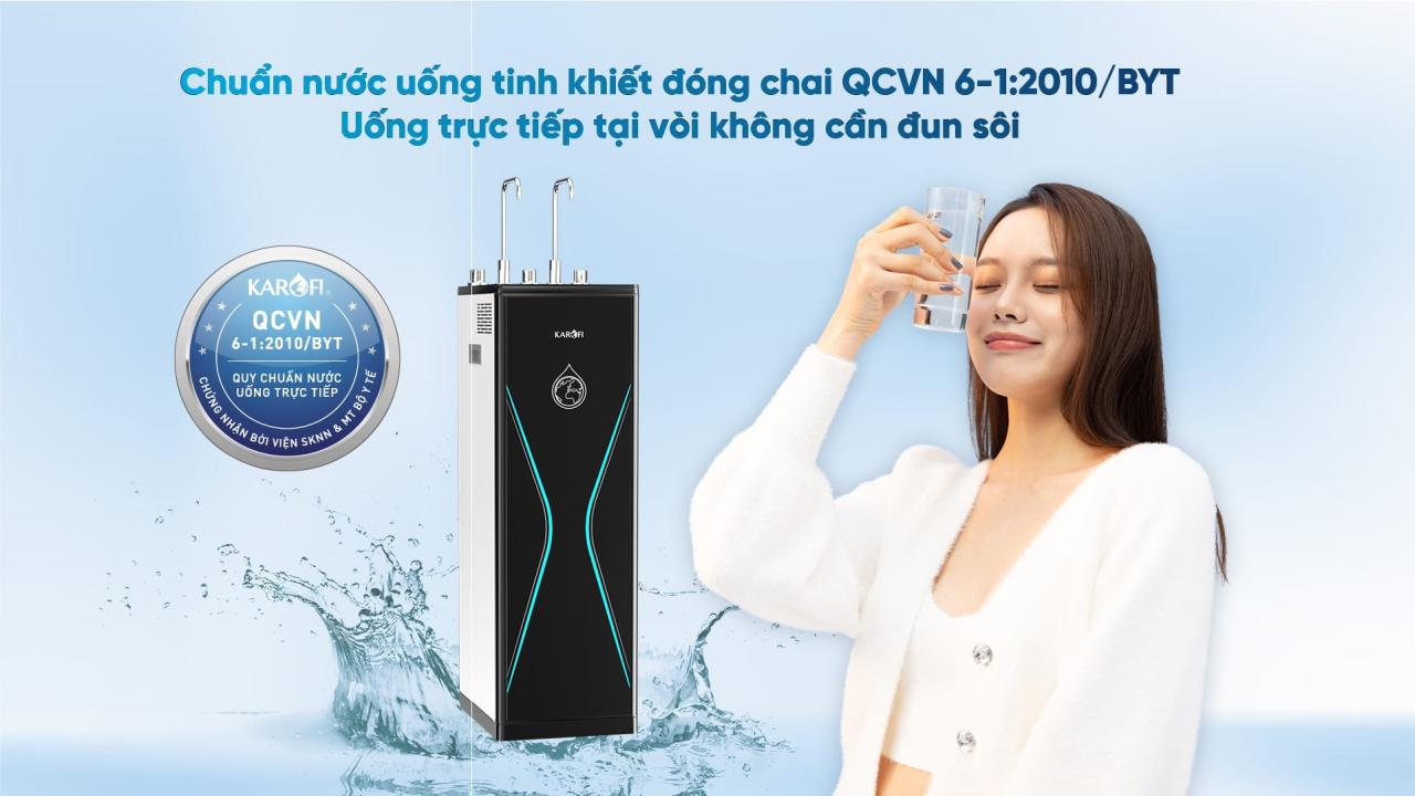 Máy lọc nước nóng lạnh Karofi KAD-D528 – Mẫu 2025 - Điện Máy Plus